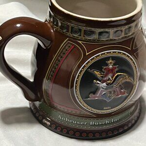 Budweiser A & Eagle Stein 1930 edition-Fourth in Series _#22574 stamped in gold